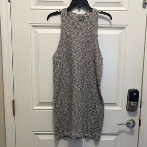 Aerie Black and White Patterned Tank Dress